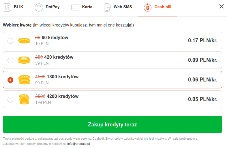 cashbill oplaty za kredyty