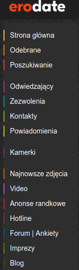 erodate funkcje portalu